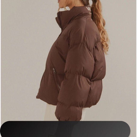 Brown Cropped Puffer Jacket Peppermayo Jetty - Picture 6 of 6